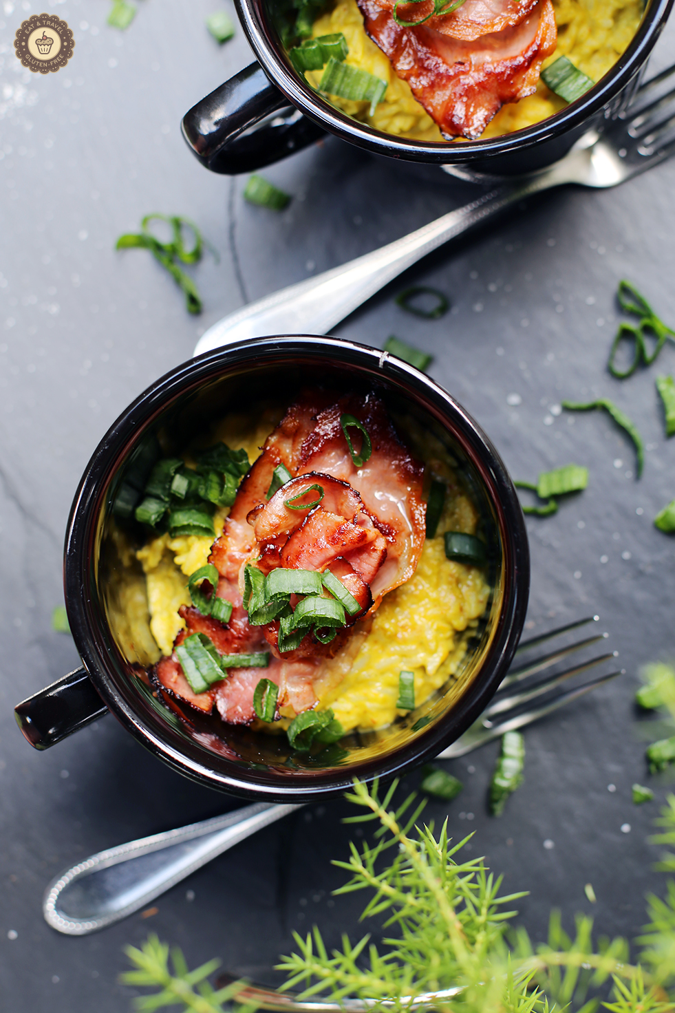 Eat & travel gluten-free | Green pea risotto with parma ham